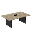 Ver imagem 1 de Mesa de Reunião 2000x1200 MRCPB2012PP Marrom/Noce Marromle/Preto