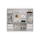 Ver imagem 2 de Guarda Roupa Casal 8 Portas e 4 Gavetas C/ Espelho e Pés Master Vip 8.4 Branco - Santos Andirá