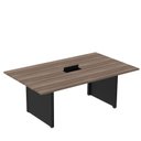 Ver imagem 1 de Mesa de Reunião 2000x1200 MRCPB2012PP Marrom/Walnut/Preto