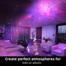 Projetor de luz de estrela e galáxia para quarto, luz noturna estrelada com alto-falante de música,  - 2