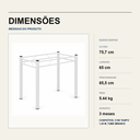 Ver imagem 4 de Base de Mesa Tubular Aço 2" 1,2 Branca Jantar