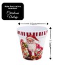 Ver imagem 5 de Kit 3 Vasos Cachepot Natalino em Melamina Prime Papai Noel Vintage 11x10cm Decorativo