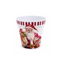 Ver imagem 6 de Kit 3 Vasos Cachepot Natalino em Melamina Prime Papai Noel Vintage 11x10cm Decorativo