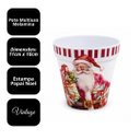 Ver imagem 4 de Kit 3 Vasos Cachepot Natalino em Melamina Prime Papai Noel Vintage 11x10cm Decorativo