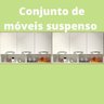 Kit 2 Armários 3 portas Para Churrasqueira Branco Nova Decor Movel Multiuso Para Diversos Ambientes - 6