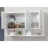 Kit 2 Armários 3 portas Para Churrasqueira Branco Nova Decor Movel Multiuso Para Diversos Ambientes - 2