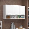 Kit 2 Armários 3 portas Para Churrasqueira Branco Nova Decor Movel Multiuso Para Diversos Ambientes - 1