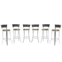 Ver imagem 1 de Kit Banqueta Bistro para Bar, Cozinha, Balcão em Alumínio e Fibra Tc Zanutto 6 Unidades Argila