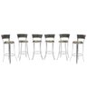 Kit Banqueta Bistro para Bar, Cozinha, Balcão em Alumínio e Fibra Tc Zanutto 6 Unidades Argila - 1