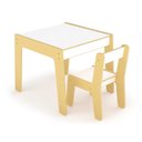 Ver imagem 2 de Mesa com Cadeira Infantil Montessori MDF Escolar Estudo Atividades Brincadeiras Ate 35kg
