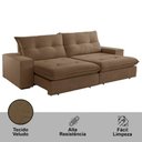 Ver imagem 4 de Sofá Athenas Veludo 02 Módulos 80 Cm B25cm Meu Sofá Online