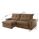 Ver imagem 6 de Sofá Athenas Veludo 02 Módulos 80 Cm B25cm Meu Sofá Online