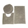 JOGO DE TAPETES PANOSUL BANHEIRO 3 PEÇAS POP CORN - UN - Cinza - 1