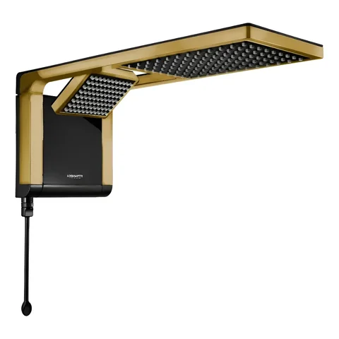 Chuveiro Acqua Duo Black Matte Gold 220v 7800w