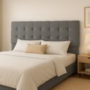 Ver imagem 3 de Cabeceira Estofada com Strass 195cm King Paris