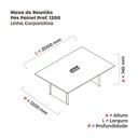 Ver imagem 3 de Mesa de Reunião 2000x1200 Mrcpb2012pp