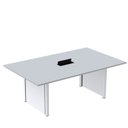 Ver imagem 1 de Mesa de Reunião 2000x1200 MRCPB2012PP Cinza/Branco
