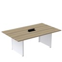 Ver imagem 1 de Mesa de Reunião 2000x1200 MRCPB2012PP Marrom/Noce Marromle/Branco