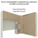 Ver imagem 6 de Quarto Casal Modulado 8 Portas Seletto Henn Areia Jequitiba