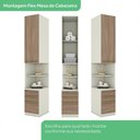 Ver imagem 4 de Quarto Casal Modulado 8 Portas Seletto Henn Areia Jequitiba