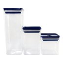 Ver imagem 7 de Kit 3 Potes Hermético Dubai Azul 5 Litros