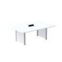 Ver imagem 1 de Mesa de Reunião 2000x1400 MRCPB2014PP Branco e Cinza