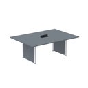 Ver imagem 1 de Mesa de Reunião 2000x1200 MRCPB2012PP Cinza/Grafito/Branco