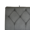 Ver imagem 2 de Cabeceira Essenza solteiro 90cm Suede Cinza – Élpis Móveis