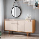 Ver imagem 2 de Buffet Melodia 4 Portas 3 Prateleiras MDF-MDP Off White Gran Belo