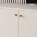 Ver imagem 5 de Rack para Tv Tucupí 1.8 Bancada Off White Dourado Jb Bechara