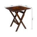 Ver imagem 3 de Combo 4 Jogos de Mesa 70x70 Dobrável com 4 Cadeiras Madeira Liso / Mel