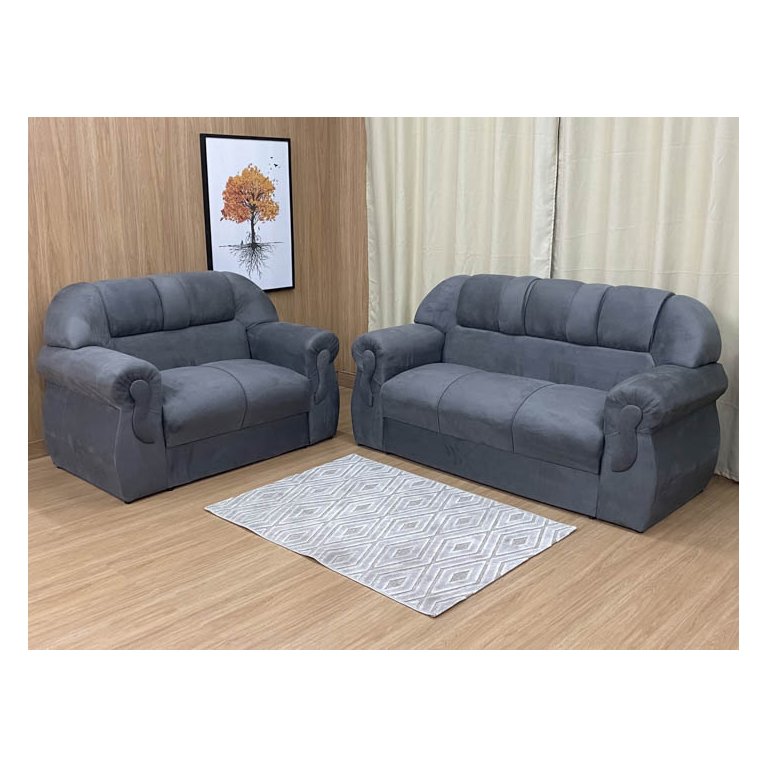 Sofá 2 e 3 Lugares Cinza 605 Corsa