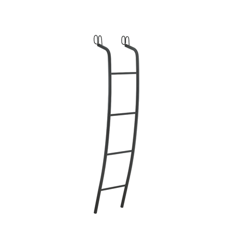Escada Curva para Beliche Fácil Subida Altura 142cm Schmitt:Preto Fosco