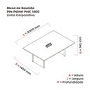 Ver imagem 3 de Mesa de Reunião 2000x1400 Mrcpb2014pp