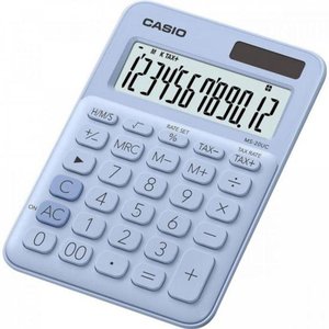 Calculadora de Mesa 12 Dígitos Ms20uc Azul Claro Casio