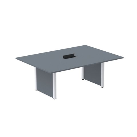 Mesa de Reunião 2000x1400 MRCPB2014PP Cinza/Grafito/Branco