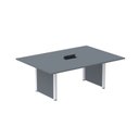Ver imagem 1 de Mesa de Reunião 2000x1400 MRCPB2014PP Cinza/Grafito/Branco