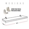 Kit 3 Prateleiras Estante 50x10 Madeira Painel Pinus  - 4
