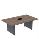 Ver imagem 1 de Mesa de Reunião 2000x1400 MRCPB2014PP Marrom/Walnut/Grafito