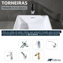 Ver imagem 6 de Cuba Banheiro Lavabo Em Cerâmica Louça Branca Quadrada Tubrax