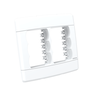 5 Unidades Placa para 3 + 3 Módulo Tomada ou Interruptor 4x4 Cor Branca Durín - 1