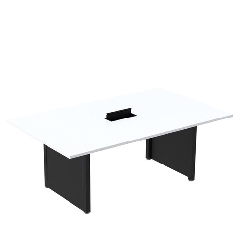 Mesa de Reunião 2000x1400 MRCPB2014PP Branco e Preto