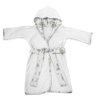 Roupão Infantil Tecebem com Capuz Malha Yan Plush Atoalhado Branco - 1