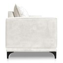 Ver imagem 4 de Sofá Living 2 Lugares 1,80m Horus Bouclê Pés de Aço - Pallazio Cor Off White