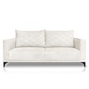 Ver imagem 3 de Sofá Living 2 Lugares 1,80m Horus Bouclê Pés de Aço - Pallazio Cor Off White