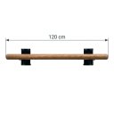 Ver imagem 2 de Barra de Ballet Fixa de Madeira 1,20m (38mm Diâmetro)