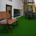 Ver imagem 5 de 4m² Grama Sintética 20mm com Proteção UV e Antifungo 1,00 x 4,00m Verde-Bandeira Rm Decor