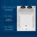 Ver imagem 5 de Banheira Dupla Hierro Combate com Hidro em Acrílico - 220v