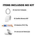 Ver imagem 2 de Válvula de Retenção 150mm + Anel de Vedação Dn150 + Adesivo Pvc Bisnaga 17g + Joelho 90° Pvc