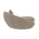 Ver imagem 6 de Caminha Pet Poltrona Golden 78cm Veludo Bege - Sallar Home